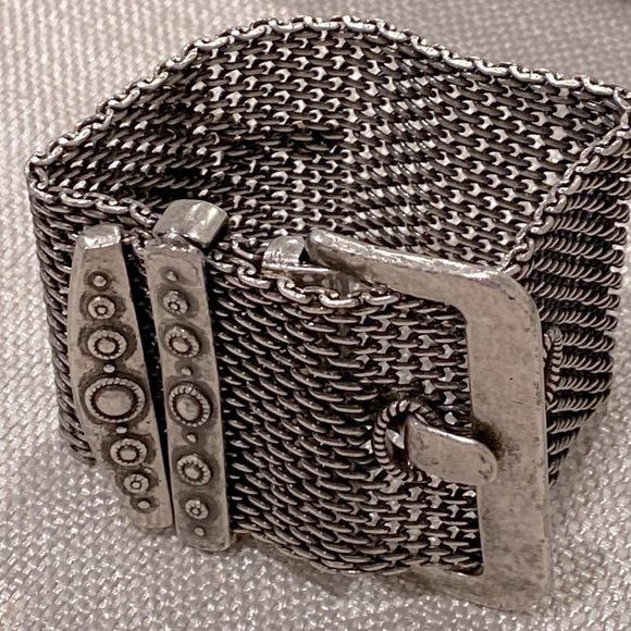 Belt Buckle mesh bracelet vintage “Lucky You”